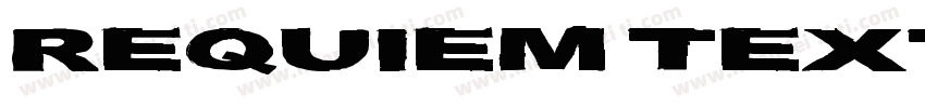 Requiem Text-HTF字体转换